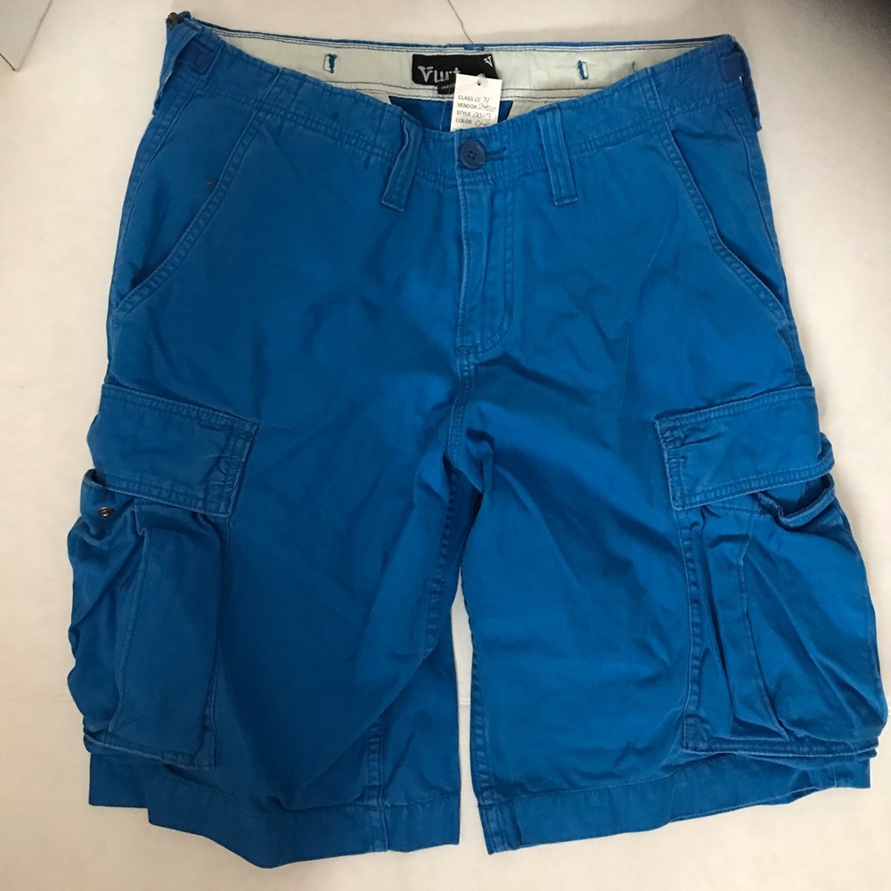 Men’s guys Vurt blue cargo shorts New